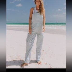 Daily Drills Blue Denim Overalls Relaxed Fit